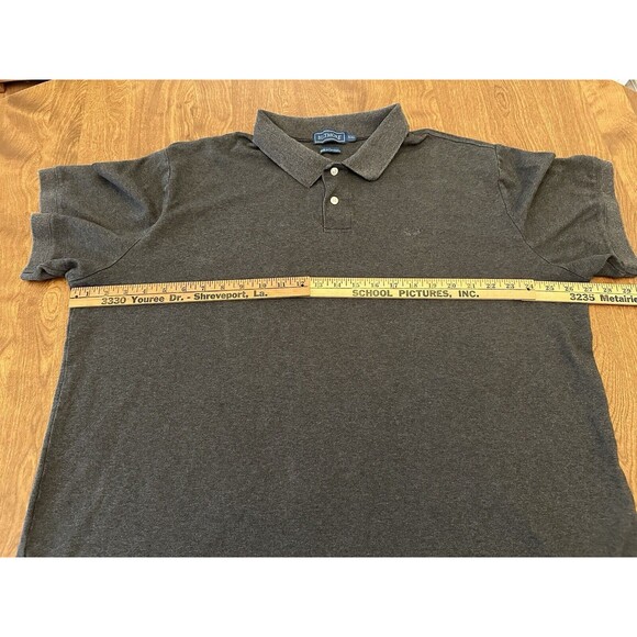 Biltmore Polo Shirt Men's XXL Gray Interlock Short Sleeve Collared 100% Cotton - Picture 6 of 9